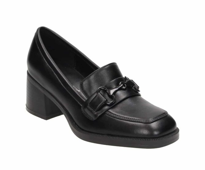 2DD0741902 Black PU Loafer