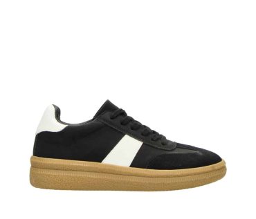 2DD0790101 Black-White PU Combi Sneaker