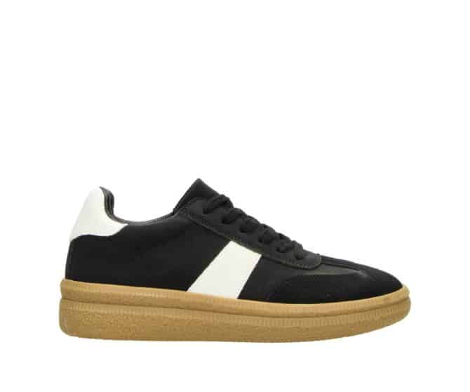 2DD0790101 Black-White PU Combi Sneaker