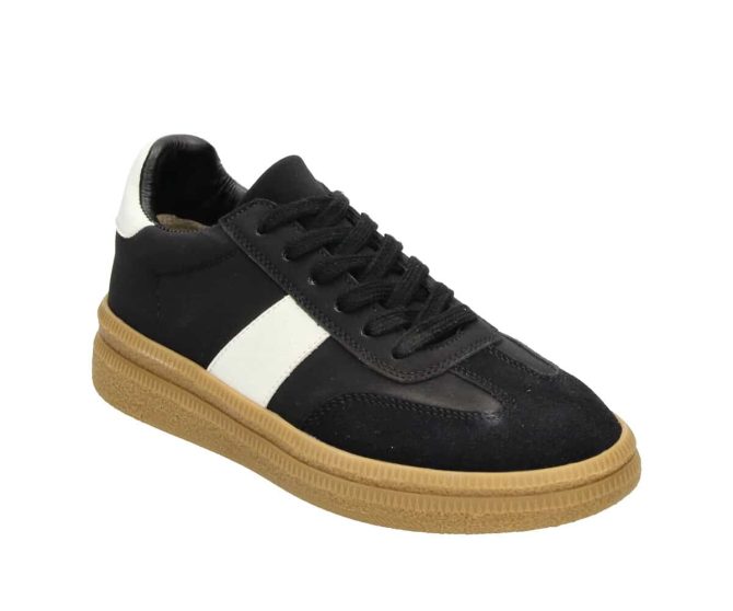 2DD0790101 Black-White PU Combi Sneaker