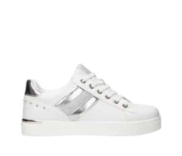 2AA2110102 1182 White-Silver Pu Sneaker