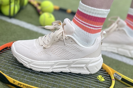 Game, Set, Match! Introducing PX Shoes' revolutionary new line: PX Flex Vegan. 🌱 Game-Changing Footwear: Smash the competition and step into the future of tennis with our vegan flex shoes. Lightweight, durable, and cruelty-free - it's a win-win on and off the court!