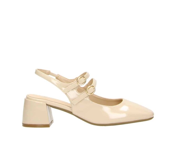 2GY0281505 7600 Nude PU Patent Mary Jane with slingback