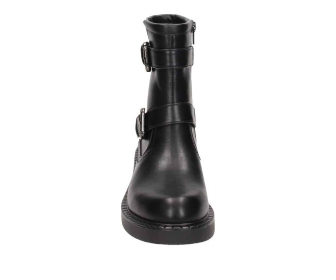 2TT0371301 2100 Black PU Biker Boot