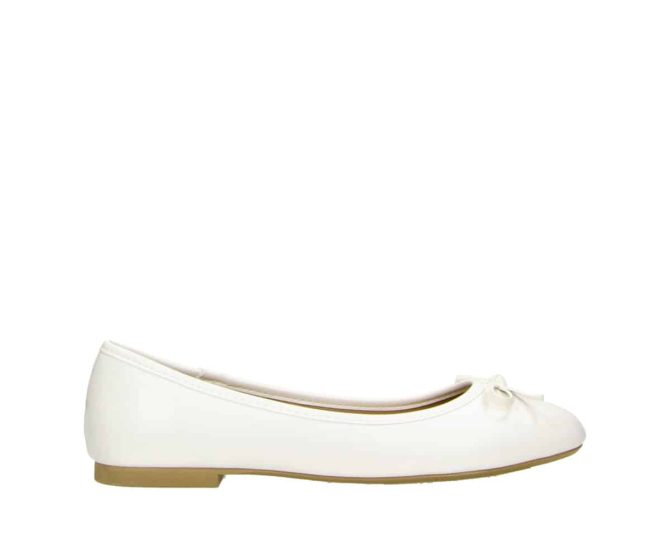 2BB1742010 1100 White PU Ballerina