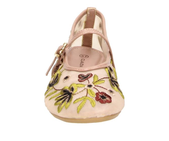 2BB3802001 7600 Nude PU Combo Ballerina