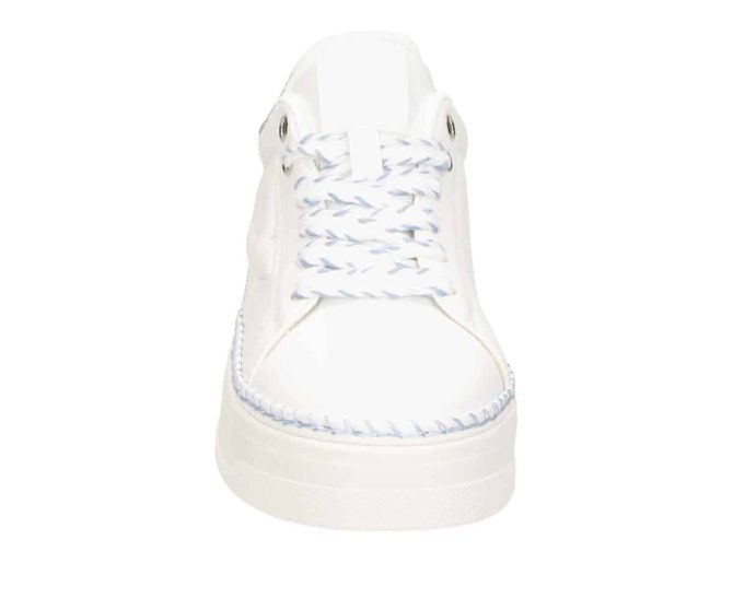 2JK1210101 1144 White-Light Blue PU Sneaker