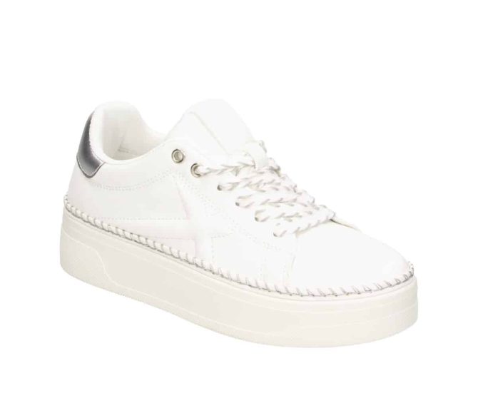 2JK1210101 1182 White-Silver PU Sneaker