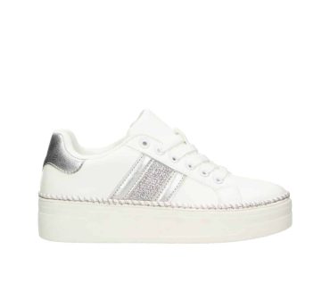 2JK1210102 1182 White-Silver PU Combi Sneaker