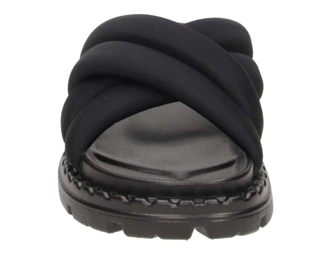 2PT0090703 2100 Black Textile Slipper