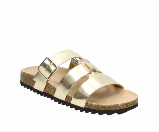 2PT0290701 8500 Gold PU Metallic Sandal